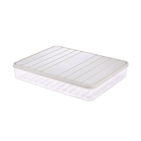 Uanit Dumplings Storage with Layers, Stackable with Buckle, Lid & Handle for Cookies Wonton Donuts Box Organizer Food Grade Quick Freezing Box
