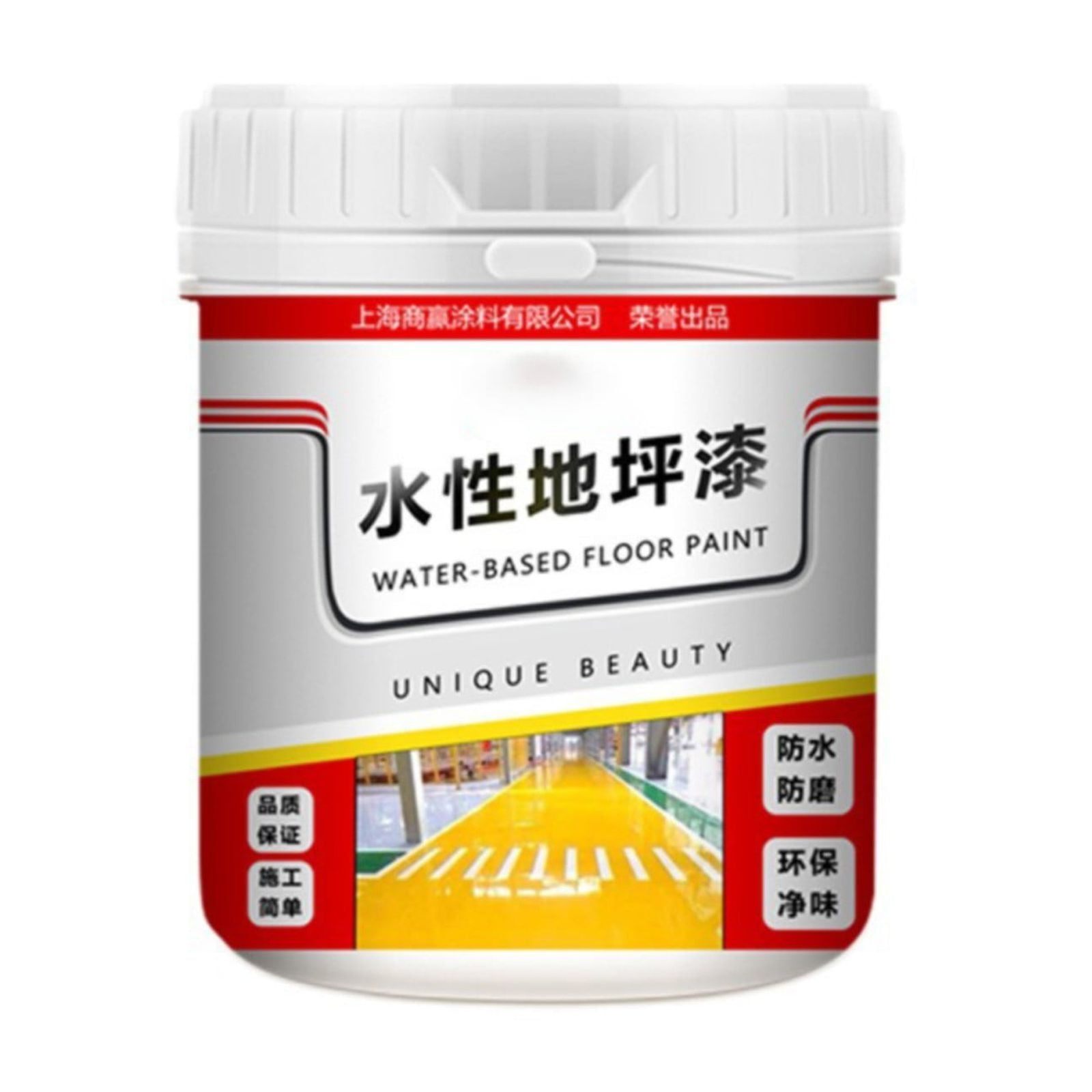 Uanit Gold Silk Waterproof Epoxy Floor Paint, Quick-Dry Anti-Slip Water-Based Floor Paint, Golden Silk Water-Based Epoxy Floor Paint, Anti-Slip Concrete Floor Paint for Interior & Exterior