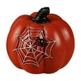 thumbnail image 1 of Uanit Halloween Pumpkin Decoration Indoor with Spooky Bat Boo Spider Web Halloween Table Decor Resin Cute Pumpkin Ornament for Tabletop Garden Atmosphere Decoration, 1 of 4