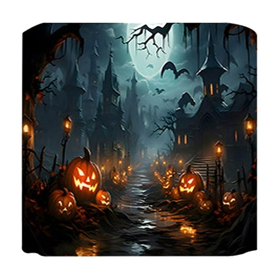 Uanit Halloween Shower Curtain Set with Rugs Toilet Lid Cover,Halloween Shower Curtain Floral Shower Curtain with 12 Hooks for Bathroom Set Decor Horrible Halloween Bathroom Decor Theme