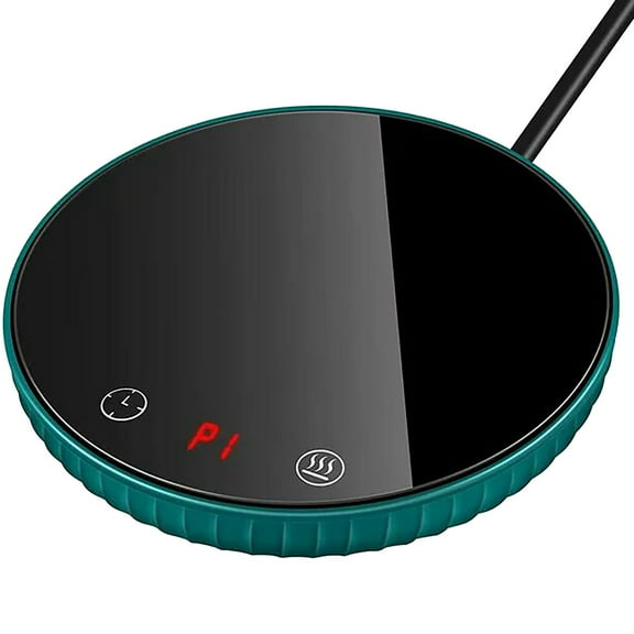 Uanit Heated and Insulated Coffee Coasters Mug Warmer Smart Cup for Desk Auto Shut off & Timing Electric Beverage with 2 Temperature Settings Wireless Heating Plate Tea Water Cocoa Milk