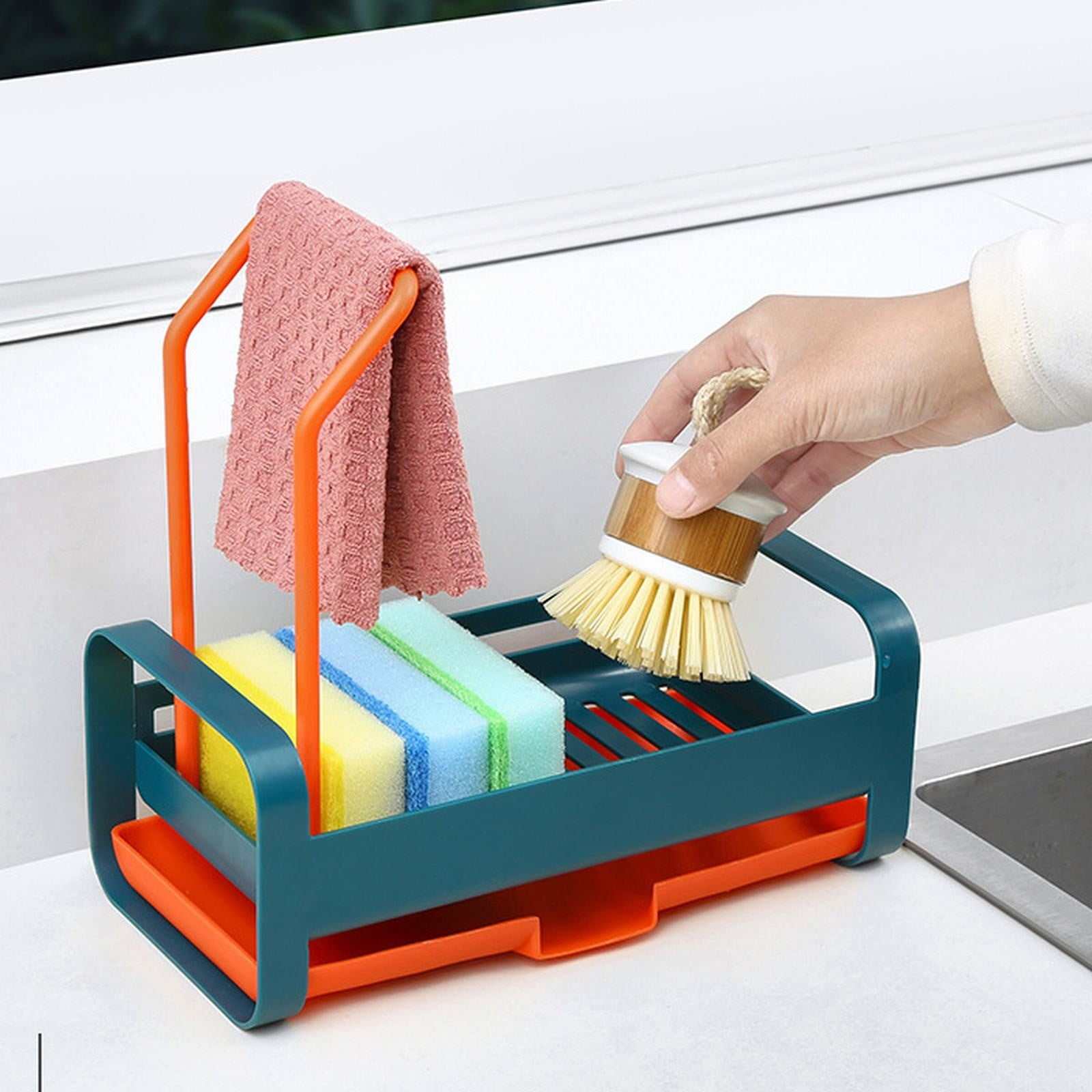 Kitchen Rag Rack Uanit Hole Free Multifunctional Kitchen Sink Drain Storage Rack Punch ...