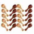 thumbnail image 1 of Uanit Japanese Simple Lotus Wood Small Spoons 20 Pieces Pack Spoon with Short Handle Perfect for Jam Spices Sugar Tea Ice Milk Powder, 1 of 6