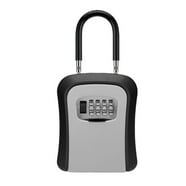 Fabulas Key Lock Box with Code, Portable Lockbox for Outside House Key ...