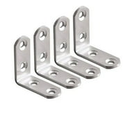Uanit L Shaped Right Angle Code Stainless Steel Screw Set Furniture Home Decoration Link Fasteners Metal Stamping Parts Improvement Links Screws Tools & Improvement