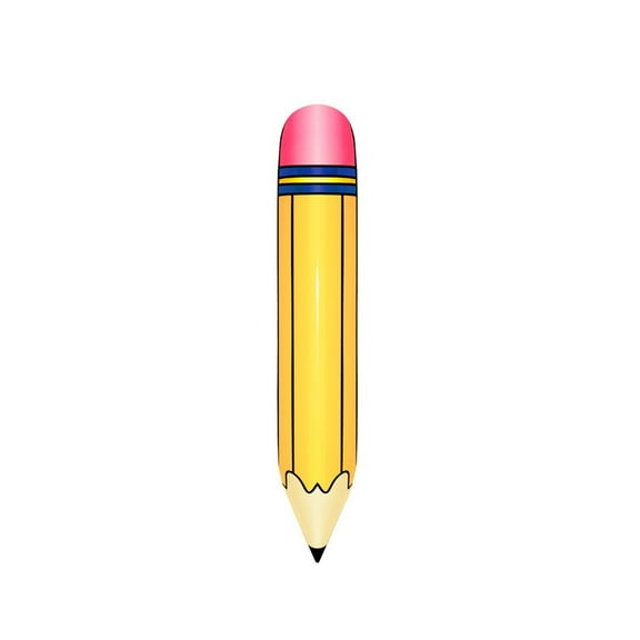 Uanit Large Pencil Balloons 27&44’’ Inflatable Pencil Back to School Decorations Giant Yellow Crayon Balloons for Classroom Garden Hanging Photo Prop Birthday Party Favor