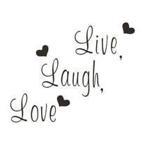 Uanit Live Laugh Love Motivational Sayings Wall Stickers Sticker After English Proverbs Disaster Home Decor Wall Decals Peel and Stick Wall Stickers Decor Bedroom Living Room Home Decoration