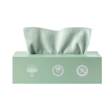Uanit Microfiber Cleaning Cloth with Box Lint Free Microfiber Cleaning Cloth, Scratch & Streak-Free, Strong Water and Oil Absorption,Reusable Wash Towels for Cars, Window Glass, And Auto Shop