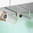 thumbnail image 1 of Uanit Paper Towel Hanger Holder Stainless Steel Kitchen Roll Paper Towel Holder Tissue Hanger Organizer Rack for Kitchen Under Cabinet over Door Apartment Essentials Wall Mount Self Adhesive, 1 of 1