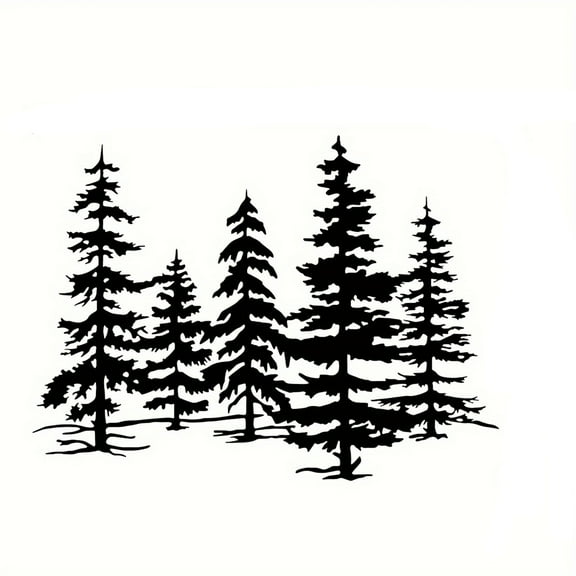 Uanit Pine Trees of Life Metal Wall Art, Rustic Pine Tree Metal Wall Art Decor Modern Woodland Pattern Arts Wall Decor Signs for Home Office Farmhouse Indoors and Outdoors