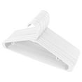 thumbnail image 1 of Uanit 5Pc White Clothes Hanger Plastic Hangers Clothing Ideal for Everyday Standard Use Home Textile Storage, 1 of 5
