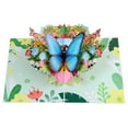 thumbnail image 1 of Uanit Pop Up Card, Butterfly and Flower 3D Greeting Card with Envelope for Any Occasion, Birthday, Mother's Day, Anniversary, Valentines Day, Foldable Celebration Cards for Friends, 1 of 9