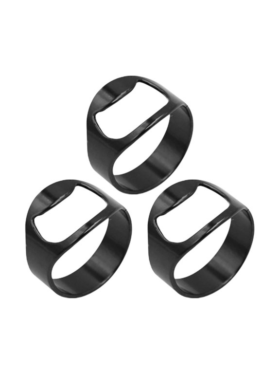 Portable Ring Bottle Opener 3 Pcs Bartender Stainless Steel The Top Beer For Bartenders Creative Bar Tool Jewelry Gift Friends