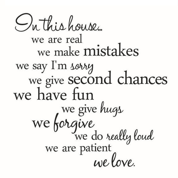 Uanit Proverbs Wall Sticker Decor This House Removable Room Home Stickers Mural in Art Swinging Bedroom Stuff for Women Wall Decals Peel and Stick Wall Stickers Decor