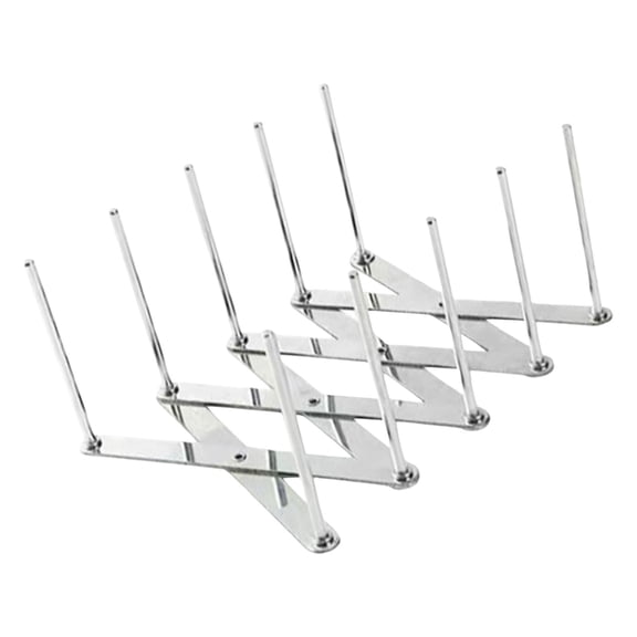 Uanit Retractable Stainless Steel Pot Lid Organizer, Adjustable Lid Holder Rack for Cabinet or Countertop, Space-Saving Kitchen Storage for Lids, Plates and Cookware