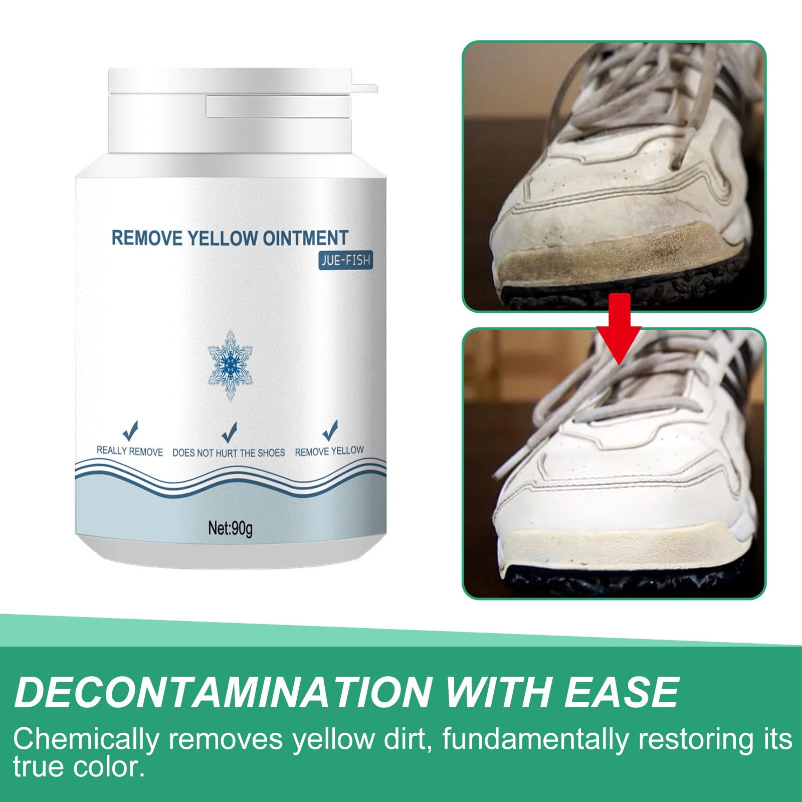 Uanit Shoe Decontamination and AntiYellowing Detergent Shoe Cleaning