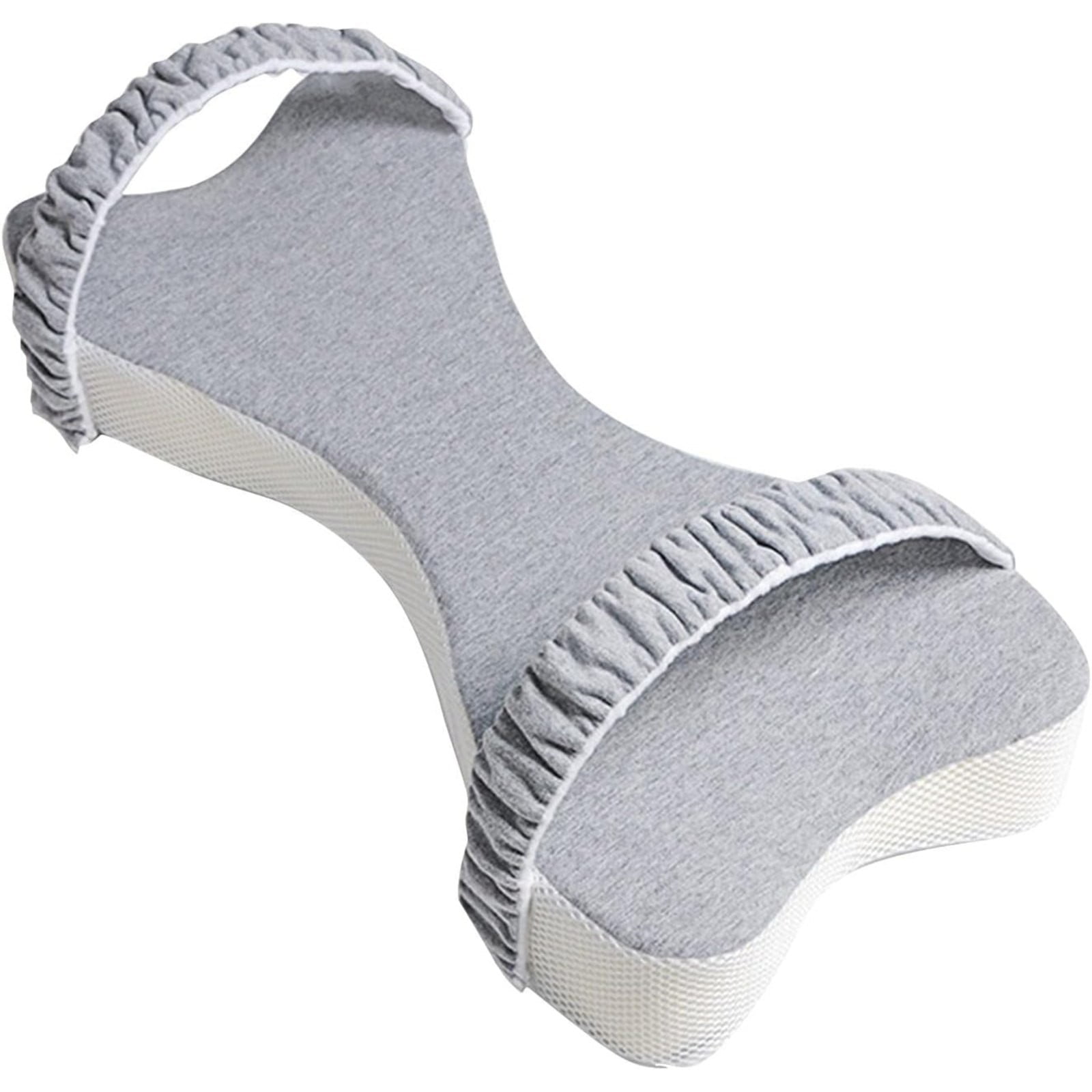 Uanit Side Sleepers Knee Leg Pillow Leg Pillow for Side Sleeping with Strap Memory Foam Wedge Contour Spacer Cushion for Back, Hip Knee Pregnancy Sciatica Pain Relief Free Sleep
