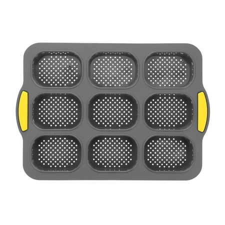 Uanit Silicone Loaf Mold Clearance Non-Stick 9-Cavity Baking Tray for Bread and Cakes Reusable Heat-Resistant Bakeware Easy-to-Clean Silicone Mold Perfect for Sweet and Savory Dishes in Your