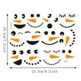 thumbnail image 1 of Uanit Snowman Face Stickers Snowman Decals Christmas Wall Decals Snowman Faces Decals Refrigerator Wall Stickers Window Cling Decal Lovely Snowman Face Art Wall Decor Christmas Decorations, 1 of 8