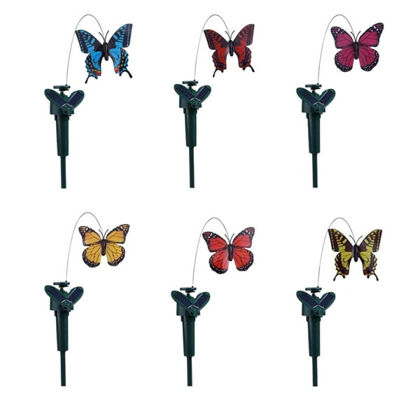 Uanit Solar Butterfly Stake Clearance Decorative Garden Ornament Powered by Solar and Battery for Outdoor Yard Decoration and Colorful Lawn Decor
