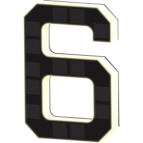 Uanit Solar Lighted House Numbers for Outside, Waterproof 304 Stainless Steel LED Backlit Address Sign, Personalized Illuminated Address Plaque for Home, Garage, Yard, Office