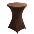 thumbnail image 1 of Uanit Spandex Table Cover Cocktail Fitted Tablecloths Round Highboy Stretch Table Covers Cloths for Party, DJ, Bar, Wedding, Birthday, Banquet ﻿, 1 of 6
