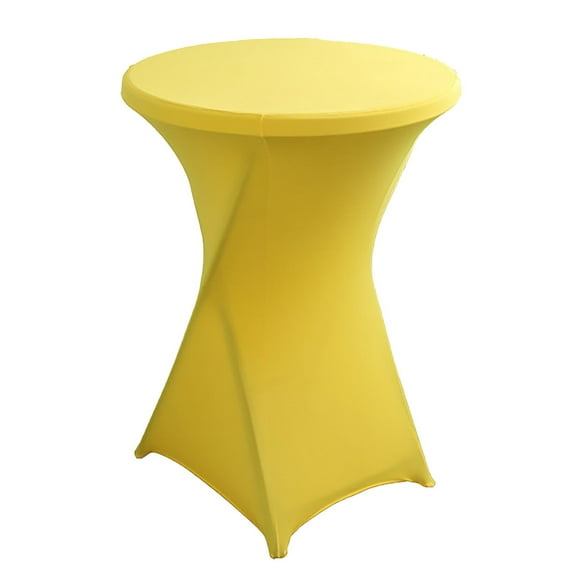 Uanit Spandex Table Cover Cocktail Fitted Tablecloths Round Highboy Stretch Table Covers Cloths for Party, DJ, Bar, Wedding, Birthday, Banquet 