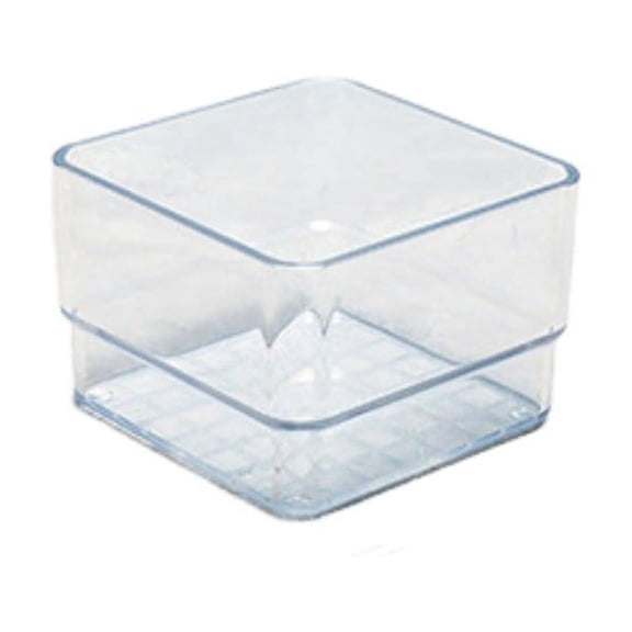 Uanit Stackable Acrylic Drawer Organizer with Multiple Sizes, Modular Transparent Storage Tray for Brushes, Lipsticks, Puffs and Small Beauty Product Classification and Display