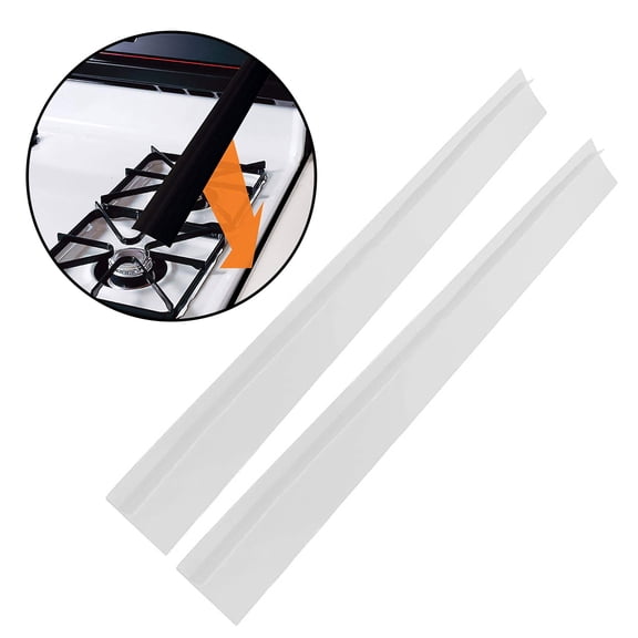 Uanit Stove Gap Strip Silicone 2Pc Seal Silica Insert Slit Kitchen Oil Stain Gel Kitchen，Dining & Bar