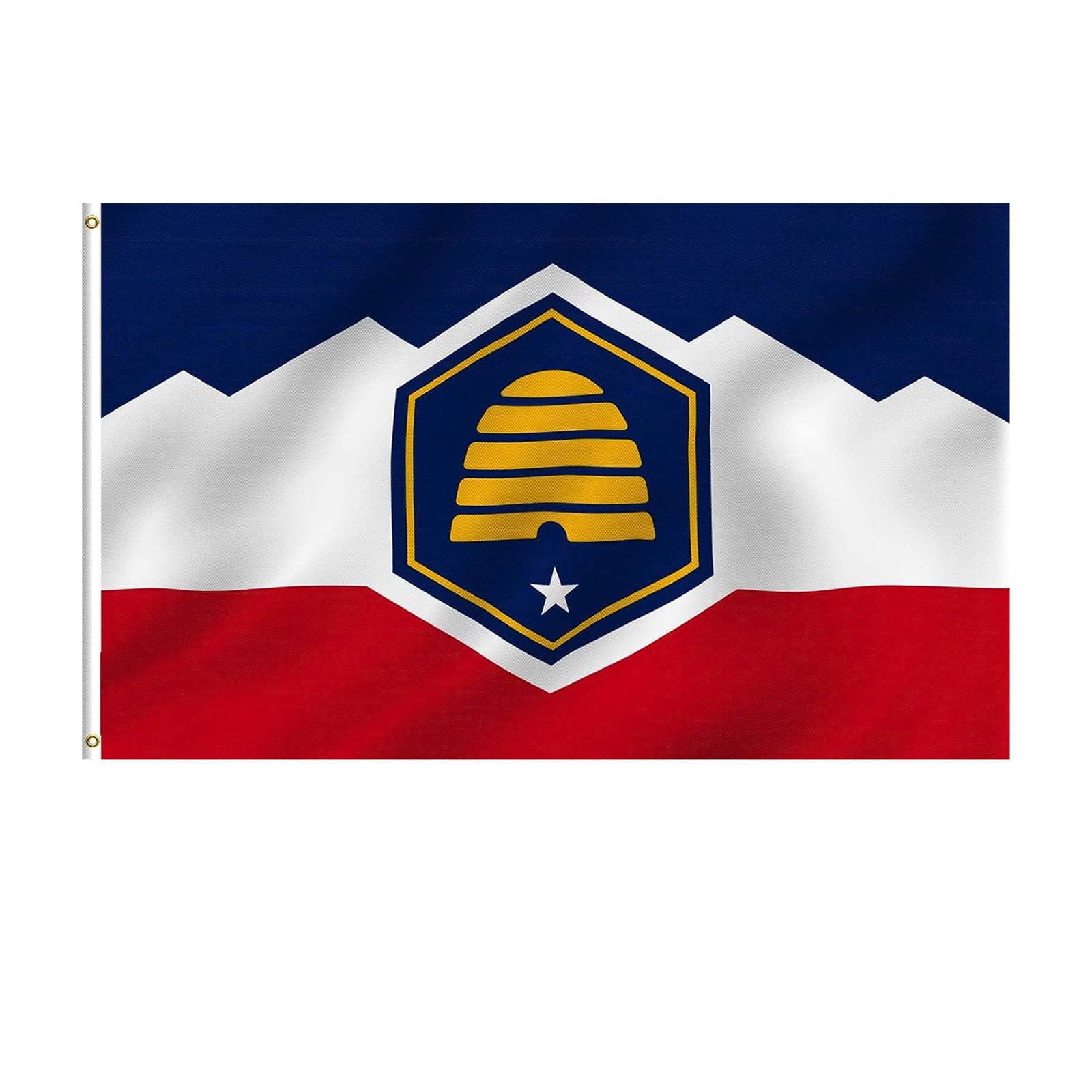 Uanit Utah flag Double Flag Heavy Duty Durable Polyester UT Flag with ...