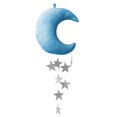 thumbnail image 1 of Uanit Wall Backdrop Children Room Hanging Moon Stars Stuffed Decor for Boy Girls Baby Room Decoration Good Night Nursery Wall Decor Home House Bedroom Design, 1 of 9
