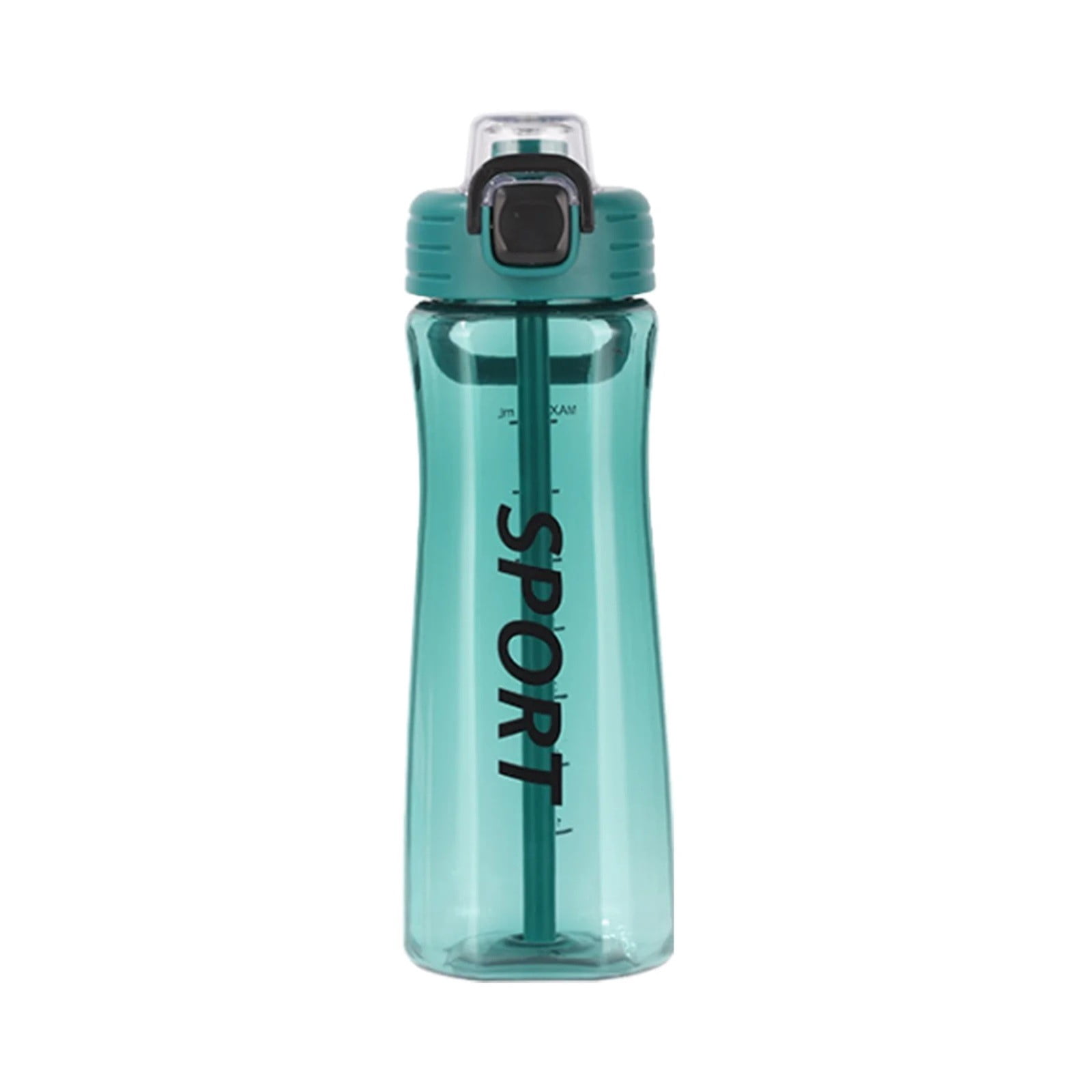 KollyKolla Kids Water Bottle 500ml With Straw - Leak-Proof, Time Markings, For School, Sports, Biking