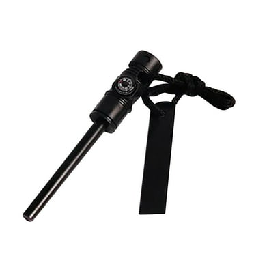 Uanit Wilderness Survival Rod Magnesium Multifunctional Flint With Whistle Stick and Fire Multifunctional