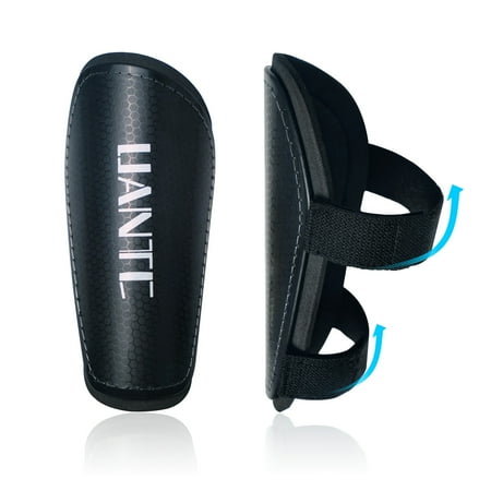 Uantc Adjustable Straps Lightweight Soccer Shin Guards, 6.70 x 4.50 x 1.20", S
