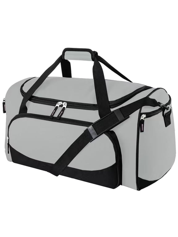 Uarition Gym Bag for Men - 50L Black Durable Large Duffle Bag for Travel, Workout, Fitness & Sport