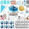thumbnail image 1 of Uarter 254 Pcs Cake Decorating Supplies Cake Decorating Kit Cake Baking Set with Turntable, Stainless Steel  Piping Tips, Scraper, Spatula,  Baking Supplies,Decorating Tools, Baking Tools, 1 of 7
