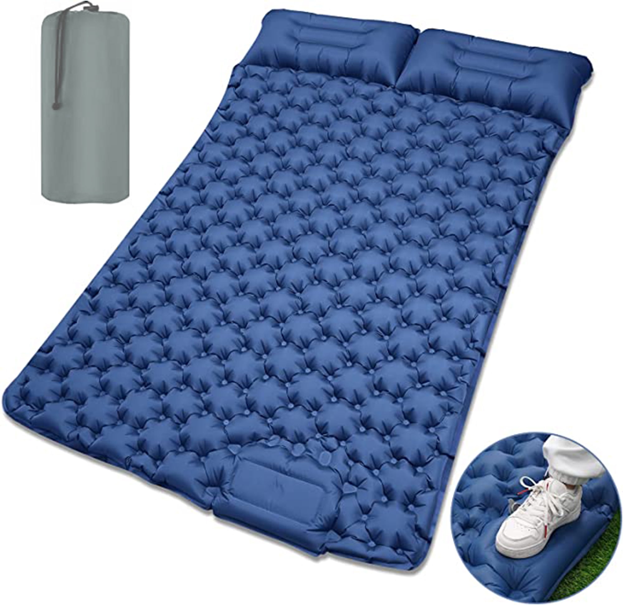 1/2 Person Self-Inflatable Camping Mat Outdoor Double Sleeping Pad Air  Mattress