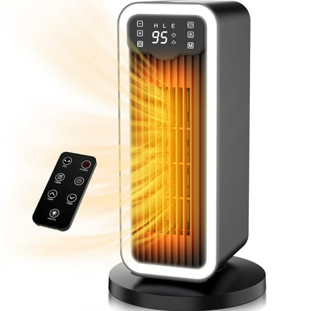 Uarter Heaters for Inside, 1500W Electric Winter Heaters, Indoor Use Warm Heating Fan with Remote, Heater with 12H Timer, PTC Ceramic Fast Safety Energy Efficient Heaters