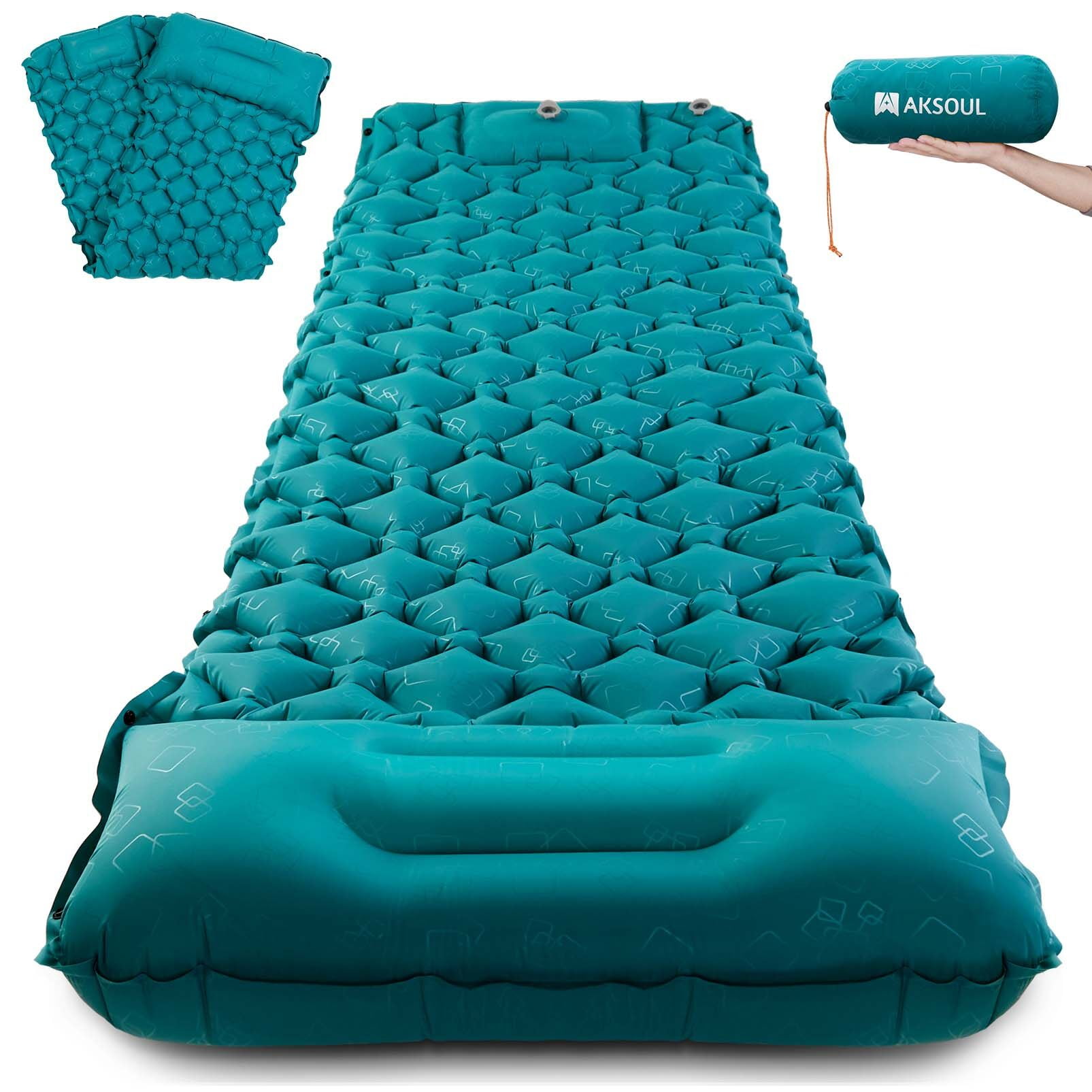 Uarter Inflatable Sleeping Pad 75*22 In Camping Mat Waterproof Camping Mattress for Backpacking, Hiking, Traveling, Blue