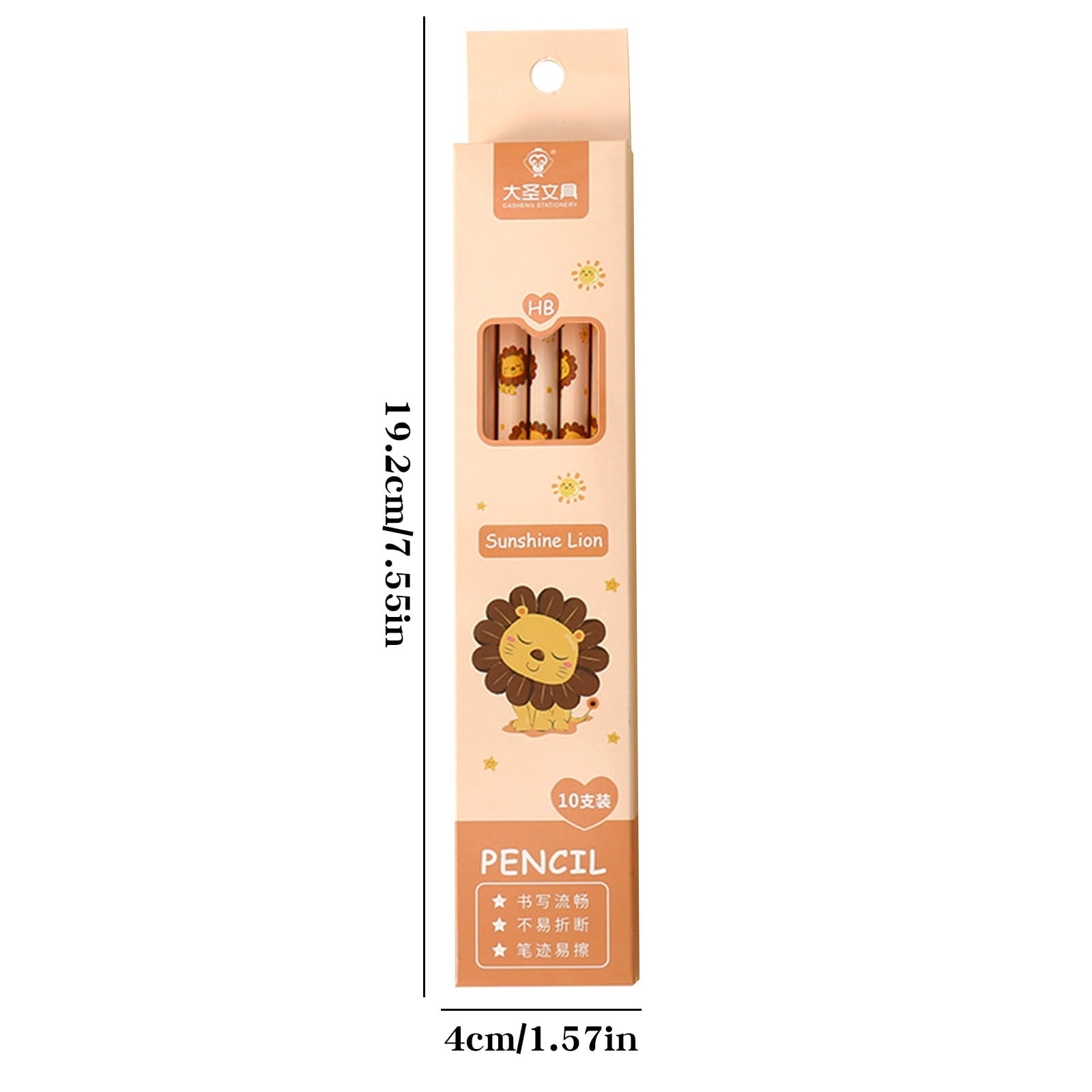 Uaswgudfs 10 Pcs Cute Pencils for Elementary School Students Children's