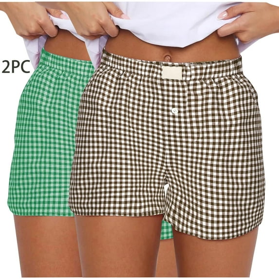 Uaswgudfs 2 piece set Button-Front Jean Shorts for Women – Elastic Waist Casual Wear | Breathable Summer Everyday Comfort Khaki S