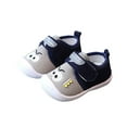 thumbnail image 1 of Uaswgudfs Baby First Walking Shoes Infant Boys Girls Soft Sole Non Slip Canvas Squeaky Shoes Lightweight Sneakers, 0-18M, 1 of 5