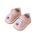 thumbnail image 1 of Uaswgudfs Baby Shoes Cute Bunny Print Boys Girls First Walkers Flat Shoes PU Leather Rubber Sole Walking Shoes, 0-15M, 1 of 9
