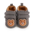 thumbnail image 1 of Uaswgudfs Baby Shoes Winter Warm Flats Soft Newborn Infant Crib Shoes with Cute Bear Print First Walkers Prewalker, 0-9M, 1 of 5