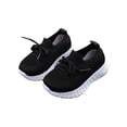 thumbnail image 1 of Uaswgudfs Boy Girl Sneakers Walking Tennis Shoes Breathable Slip On Black Sneaker, 3-15T, 1 of 9