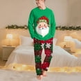 thumbnail image 1 of Uaswgudfs Christmas Dad Pajamas Set, Family Matching Santa & Plaid Snowflake Print Long Sleeve Round Neck Top with Dual Pocket Pants, Festive Holiday Sleepwear Loungewear for Men, 1 of 9