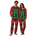 thumbnail image 1 of Uaswgudfs Christmas Family Matching Pajamas Dad’s Set, Snowflake & Plaid Print Long Sleeve Crew Neck Top + Dual Pocket Pants, Festive Holiday Sleepwear for Dad – Walmart Bestseller, 1 of 7