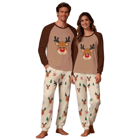 Uaswgudfs Christmas Family Matching Pajamas Mom’s Set, Snowman Print Long Sleeve Crew Neck Top   Dual Pocket Pants, Festive Holiday Sleepwear for Mom – Walmart Bestseller