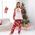 thumbnail image 1 of Uaswgudfs Christmas Mom Pajamas Set, Family Matching Reindeer Plaid & "Family 2026 Christmas" Print Long Sleeve Raglan Top with Pants, Festive Holiday Sleepwear Loungewear for Women, 1 of 8