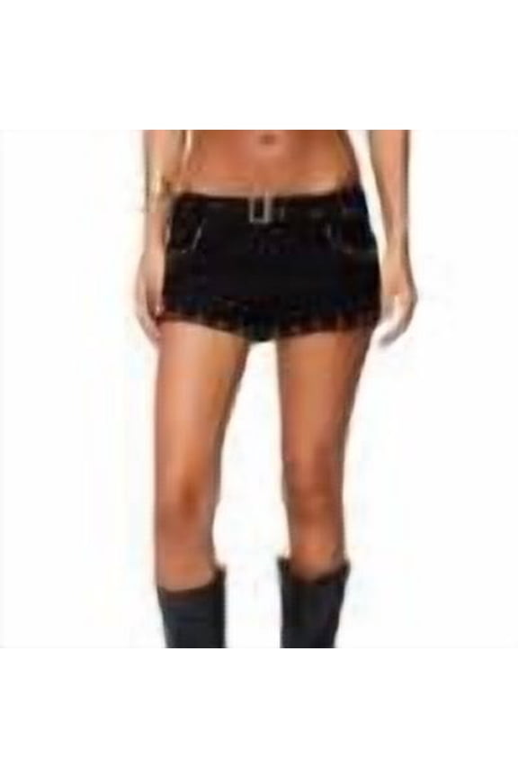 Denim Shorts High Waist Women's Shorts with Studs & Belt, Loose Fit Casual Shorts